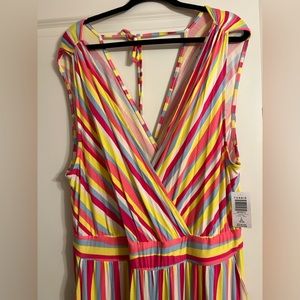 Torrid Super Soft Surplice Jumpsuit NWT (colorful!)